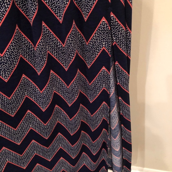 Navy and pink Maxi dress - Picture 3 of 4